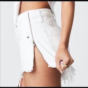 Carmar White Jean Shorts